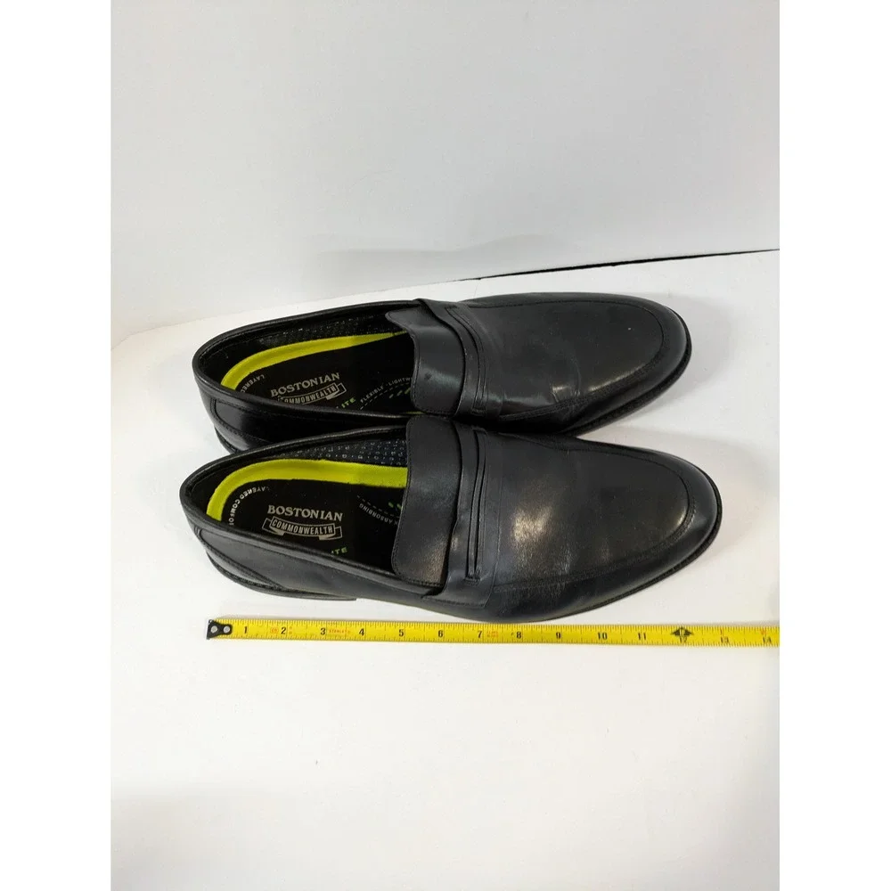 Bostonian Commonwealth Flexlite Black Leather Penny Loafers Mens 13 M Slip On